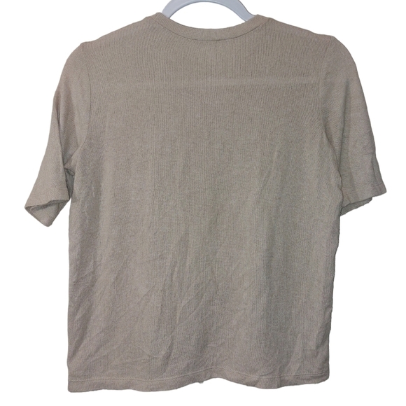 Zara Ladies Short Sleeve Crew Neck Sweater- S - Picture 2 of 4